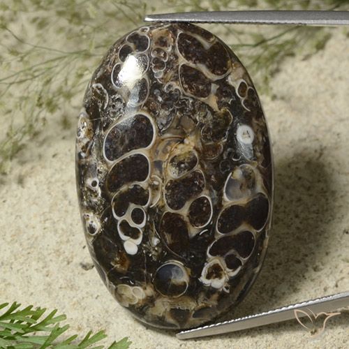 44.95ct Naturale Multicolore Diaspro, Ovale, Opaco