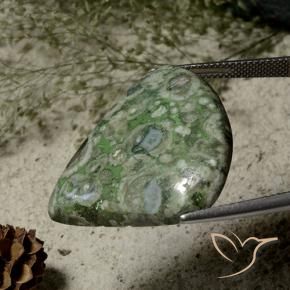 Diaspro Multicolore naturale da 27.09 ct, Forma a pera, Opaco