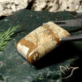 Diaspro Multicolore naturale da 33.26 ct, Taglio a baguette, Opaco