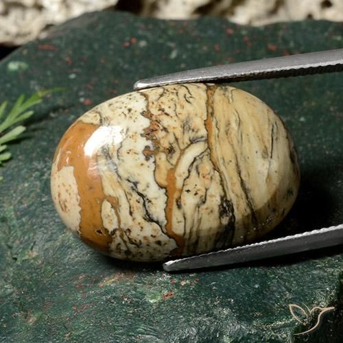 Diaspro Multicolore naturale da 19.06 ct, Ovale, Opaco