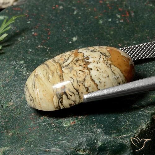 Diaspro Multicolore naturale da 19.06 ct, Ovale, Opaco