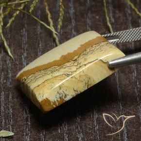Diaspro Multicolore naturale da 39.59 ct, Taglio a baguette, Opaco