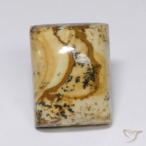 15.56ct Naturale Multicolore Diaspro, Taglio a baguette, Opaco