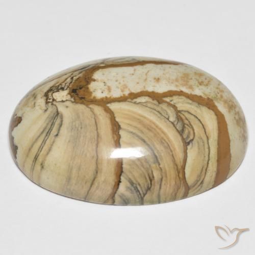 Diaspro Multicolore naturale da 51.06 ct, Ovale, Opaco