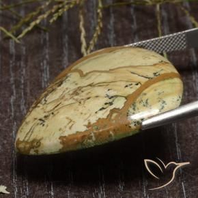 Diaspro Multicolore naturale da 39.45 ct, Forma a pera, Opaco