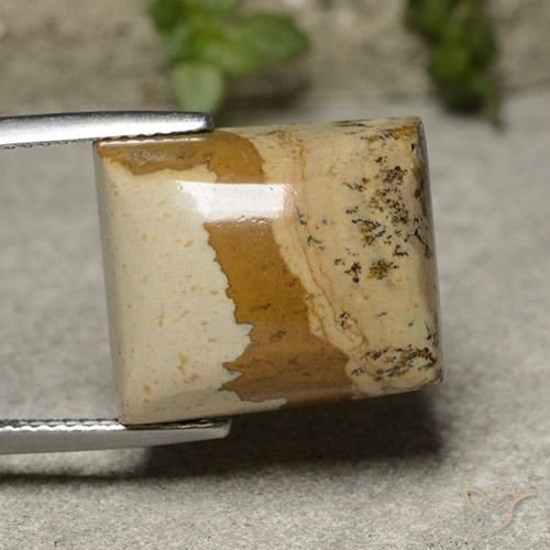 Diaspro Multicolore naturale da 17.73 ct, Taglio a baguette, Opaco