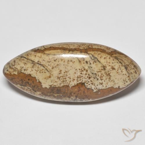 Diaspro Multicolore naturale da 29.48 ct, Taglio marquise, Opaco