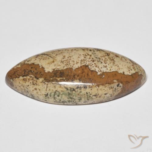 Diaspro Multicolore naturale da 29.48 ct, Taglio marquise, Opaco