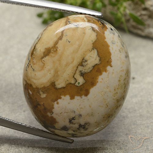 31.27ct Naturale Multicolore Diaspro, Ovale, Opaco