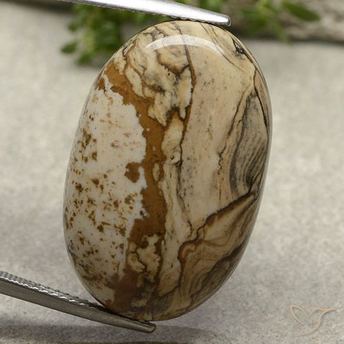 22.94ct Naturale Multicolore Diaspro, Ovale, Opaco