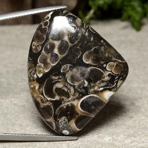 Diaspro naturale multicolore da 36,58 ct, taglio a pera, opaco