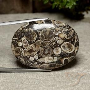 Diaspro Multicolore naturale da 39.98 ct, Ovale, Opaco