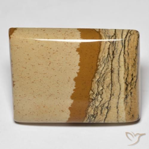 41.84ct Naturale Multicolore Diaspro, Taglio a baguette, Opaco