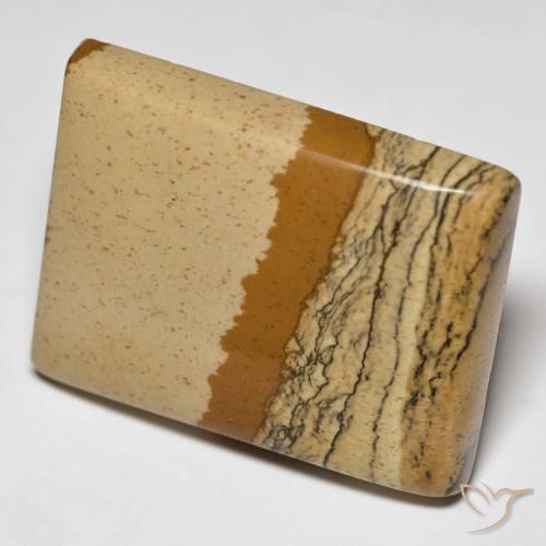 Diaspro Multicolore naturale da 41.84 ct, Taglio a baguette, Opaco