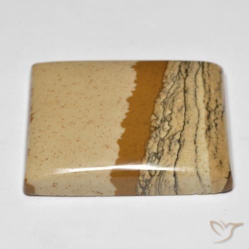 Diaspro Multicolore naturale da 41.84 ct, Taglio a baguette, Opaco