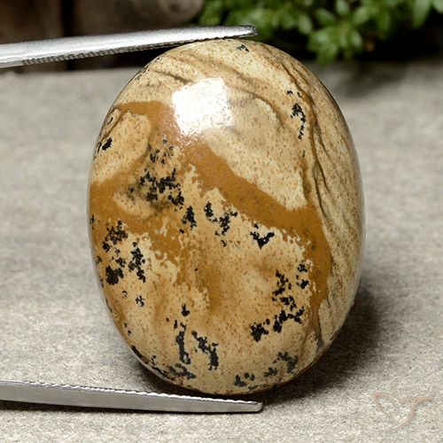 44.97ct Naturale Multicolore Diaspro, Ovale, Opaco