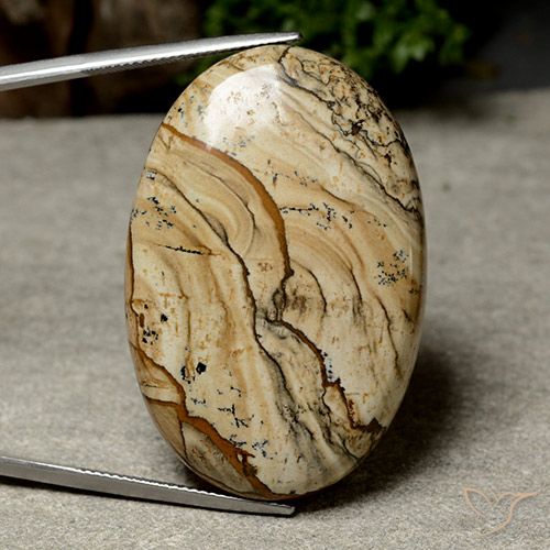 64.04ct Naturale Multicolore Diaspro, Ovale, Opaco