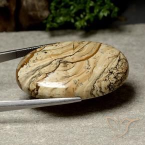 Diaspro Multicolore naturale da 64.04 ct, Ovale, Opaco