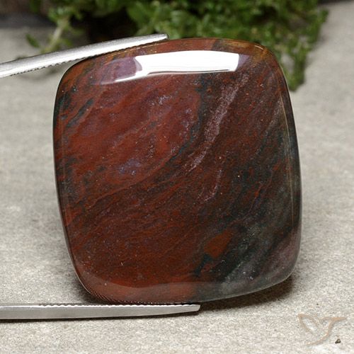 51.51ct Naturale Multicolore Diaspro, Cuscino, Opaco