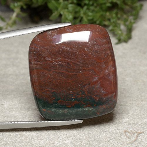 30.25ct Naturale Multicolore Diaspro, Cuscino, Opaco