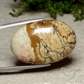 Diaspro Multicolore naturale da 38.46 ct, Ovale, Opaco