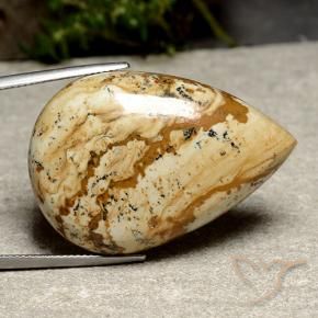 Diaspro Multicolore naturale da 53.23 ct, Forma a pera, Opaco