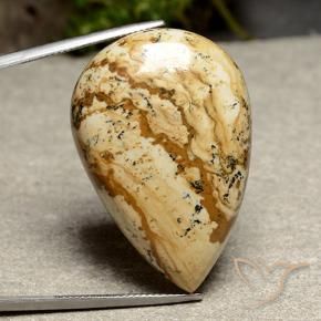 Diaspro Multicolore naturale da 53.23 ct, Forma a pera, Opaco