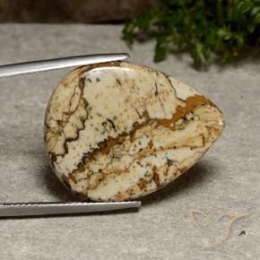 Diaspro Multicolore naturale da 20.08 ct, Forma a pera, Opaco