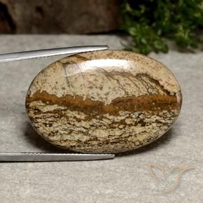 Diaspro Multicolore naturale da 34.86 ct, Ovale, Opaco