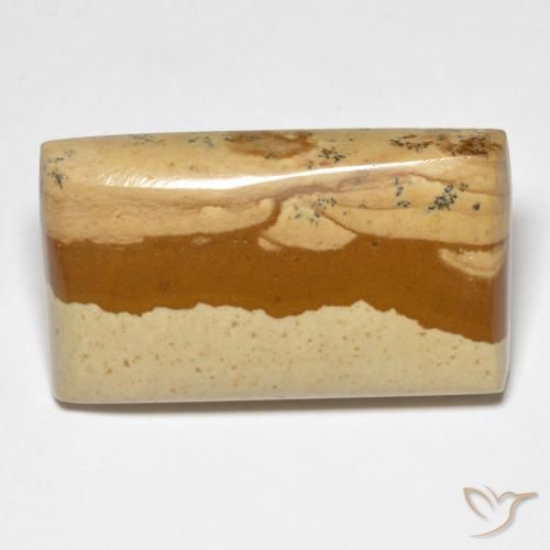 26.46ct Naturale Multicolore Diaspro, Taglio a baguette, Opaco