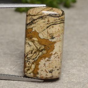 Diaspro naturale multicolore da 13,18 ct, taglio a cuscino, opaco