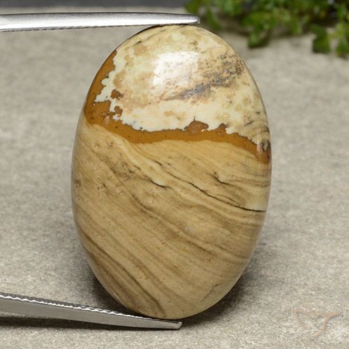 31.11ct Naturale Multicolore Diaspro, Ovale, Opaco