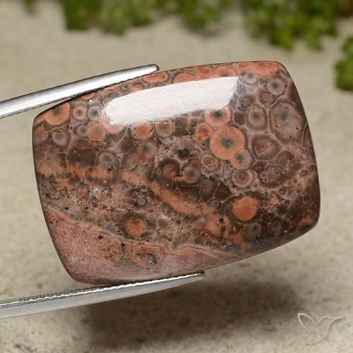 Diaspro Multicolore naturale da 31.13 ct, Cuscino, Opaco