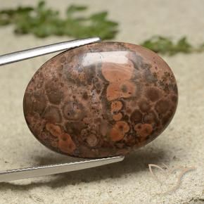 Diaspro Multicolore naturale da 19.34 ct, Ovale, Opaco