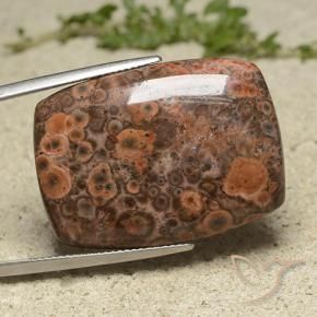 Diaspro Multicolore naturale da 30.35 ct, Cuscino, Opaco