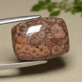 Diaspro naturale multicolore da 11,81 ct, taglio a cuscino, opaco
