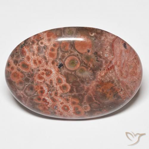25.58ct Naturale Multicolore Diaspro, Ovale, Opaco