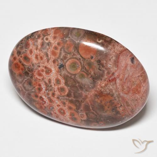 Diaspro Multicolore naturale da 25.58 ct, Ovale, Opaco