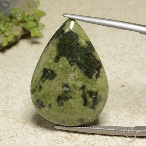 25.25ct Naturale Multicolore Diaspro, Forma a pera, Opaco