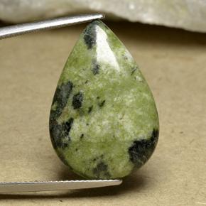 Diaspro naturale multicolore da 15,63 ct, taglio a pera, opaco