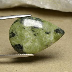 Diaspro naturale multicolore da 15,63 ct, taglio a pera, opaco