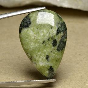 Diaspro naturale multicolore da 15,63 ct, taglio a pera, opaco