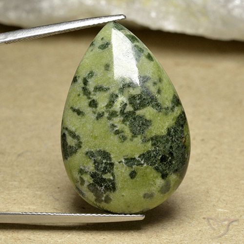 31.45ct Naturale Multicolore Diaspro, Forma a pera, Opaco