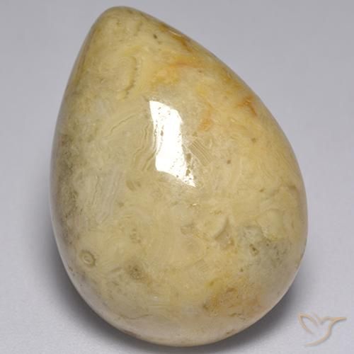 25.97ct Naturale Multicolore Diaspro, Forma a pera, Opaco