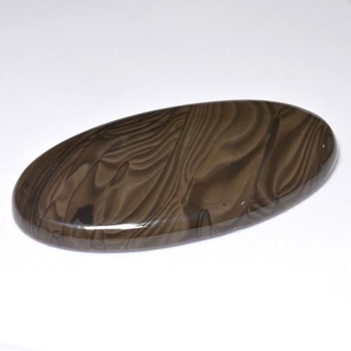 Diaspro Marrone naturale da 51.37 ct, Taglio ovale, Opaco