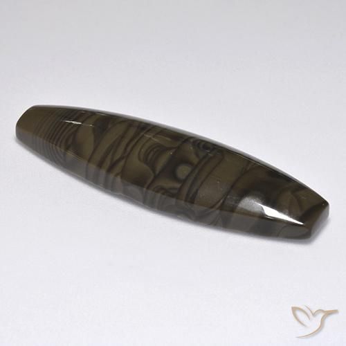 Diaspro Marrone nerastro naturale da 21.93 ct, Taglio a fantasia, Opaco