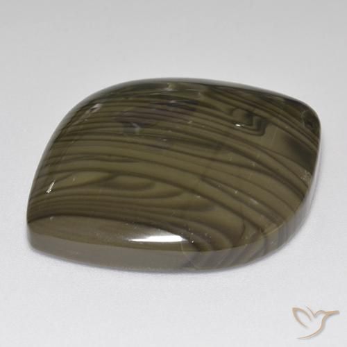 Diaspro Marrone Cioccolato Fondente naturale da 32.00 ct, Taglio a fantasia, Opaco