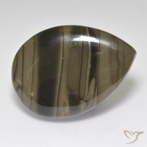 Diaspro Marrone chiaro naturale da 18.22 ct, Forma a pera, Opaco