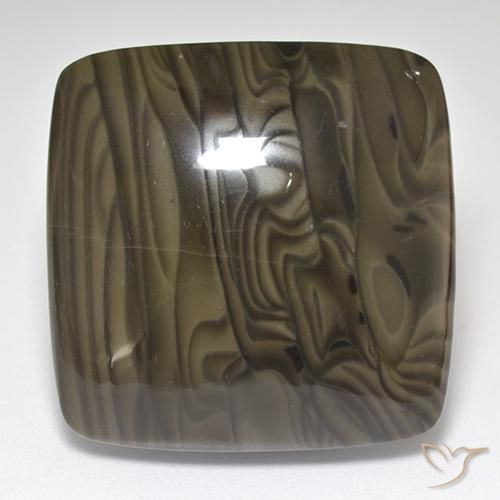 45.97ct Naturale Cedar Brown Diaspro, Cuscino, Opaco
