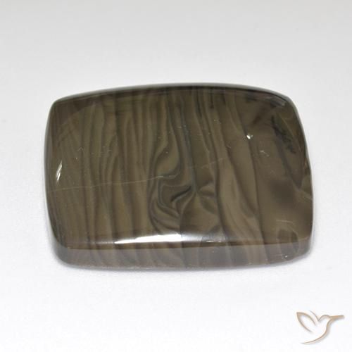 Diaspro Marrone scuro naturale da 37.55 ct, Cuscino, Opaco